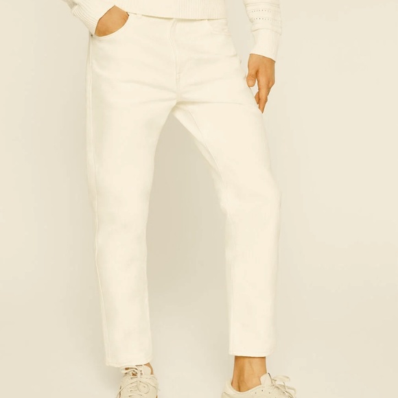 Cropped Straight Jeans - Brand New - NEVER WORN - Ivory - Picture 4 of 5